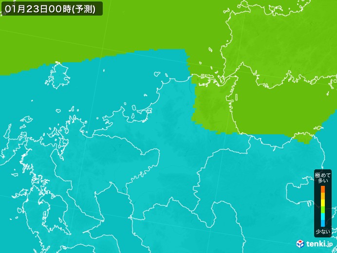 福岡県のPM2.5分布予測