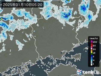 岡山県の雨雲レーダー