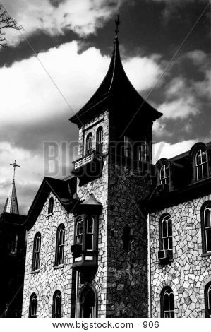 Prominent Black & White Church