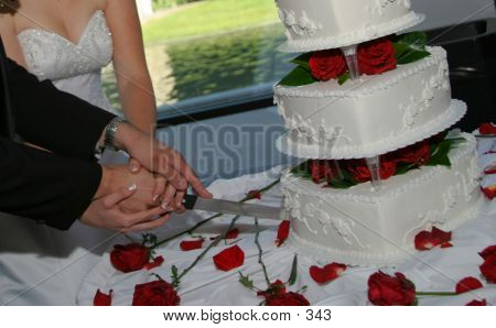 Cutting Wedding Cake