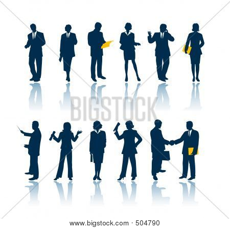 Business People Silhouettes