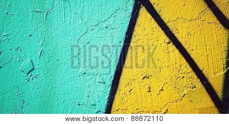 Colorful Paint Background - Toned Effect. Graffiti Closeup.