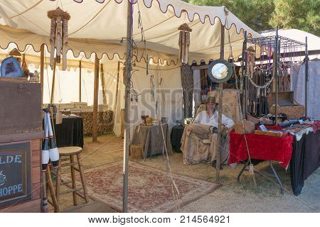 Participant With Typical Clothing During Tumbleweed Festival