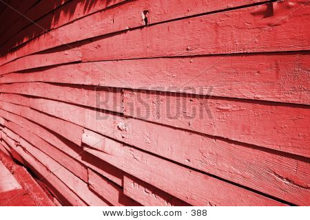 Red Wooden Slats