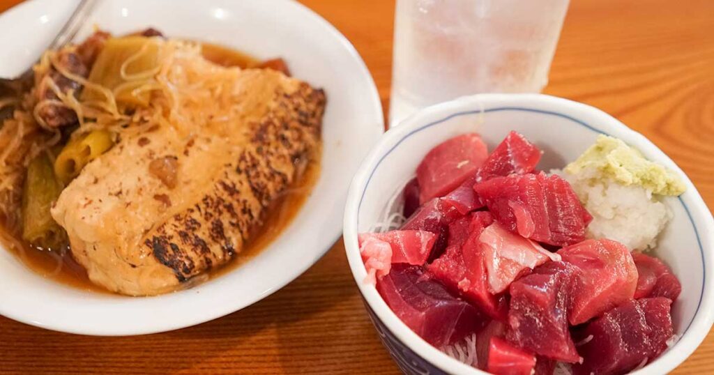 浅草『水口食堂』創業73年になる名店。名物はイリ豚とマグロブツ